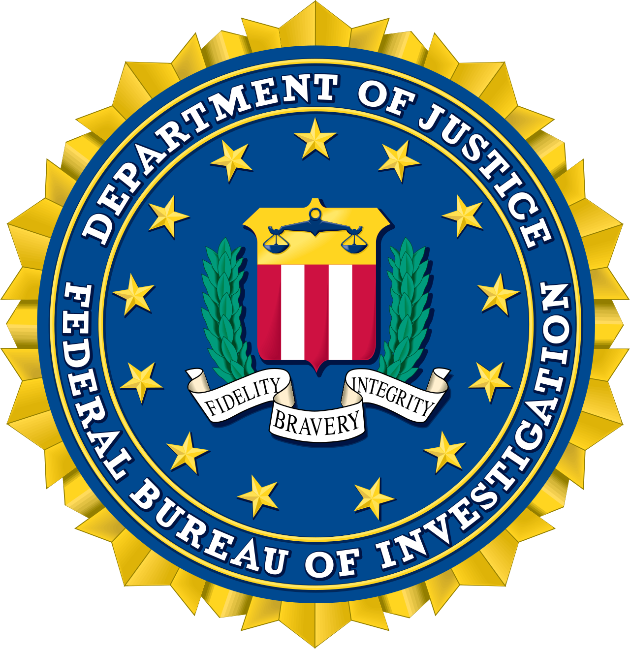 The seal of the FBI, whose agents arrested the mayor.