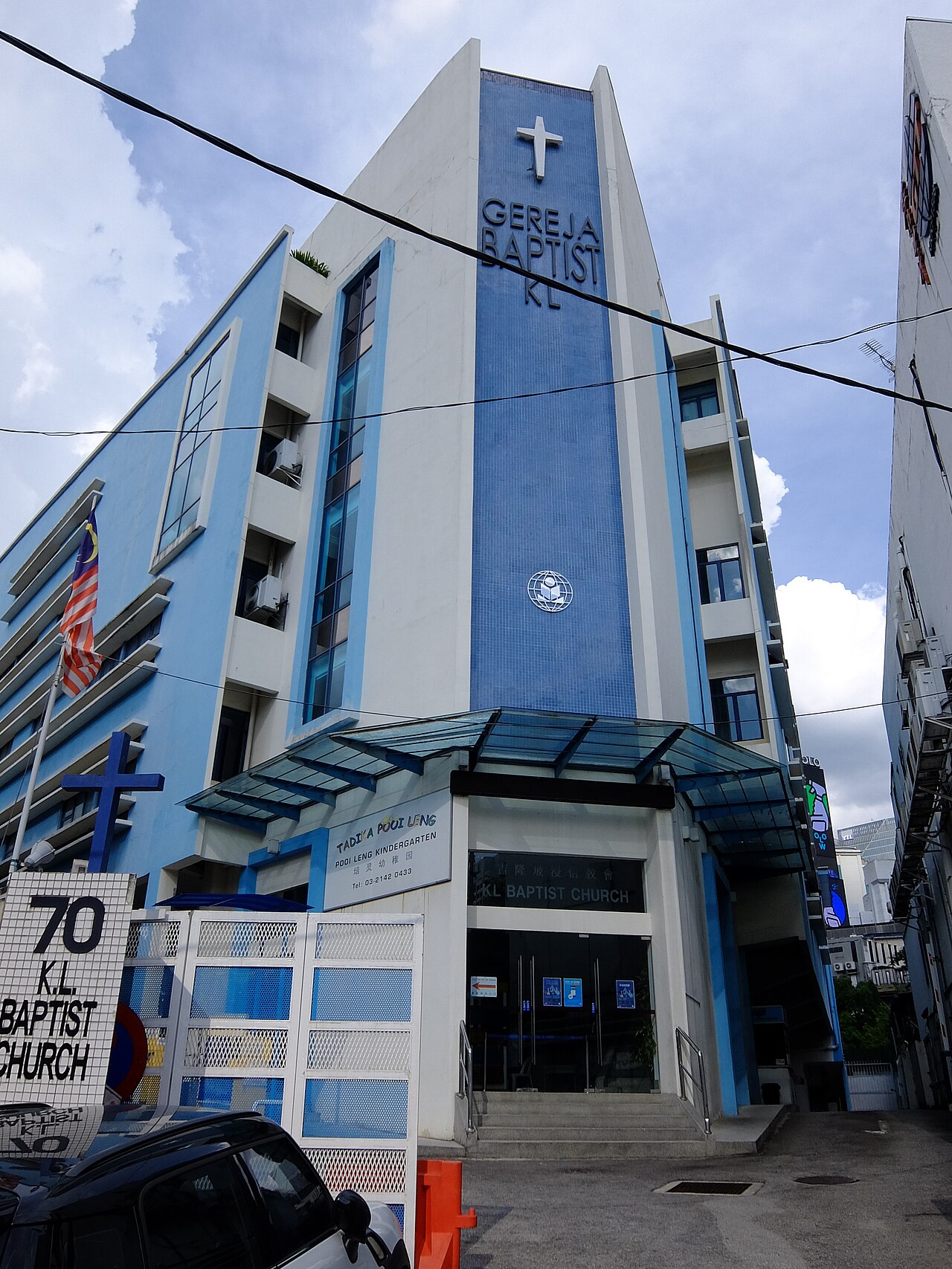 KL Baptist Church in Kuala Lumpur, Malaysia. Illustrative.