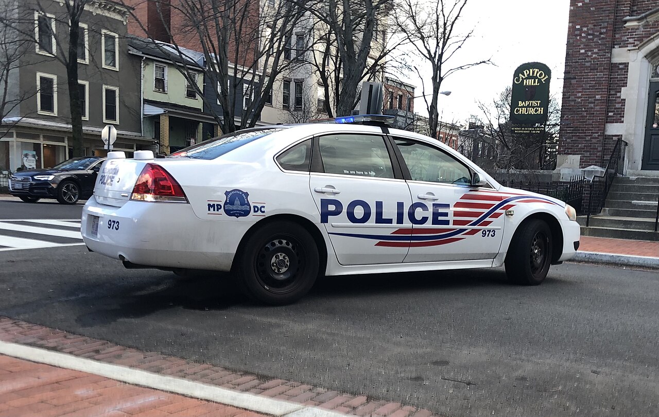 A Metropolitan Police Department of the District of Columbia patrol vehicle.